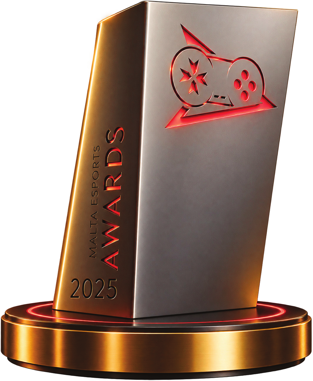 The Malta Esports Awards 2025 trophy
